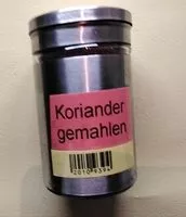 Mängden socker i Koriander gemahlen