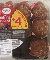 Mängden socker i mini muffins coeur fondant aux fruits rouges