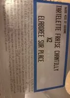 Mängden socker i Tartelette fraise chantilly