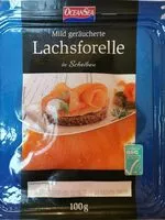 Mängden socker i Trota iridea salmonata affumicata
