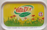 Mängden socker i Vita D'or Plant Margarine 60% Fat