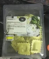 Mängden socker i Spinach&ricotta ravioli