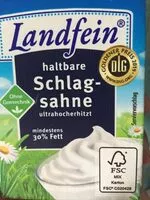 Mängden socker i Schlagsahne