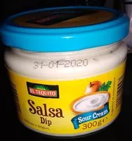 Mängden socker i El Tequito Salsa Dip, Sour Cream