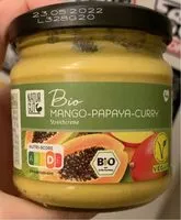 Mängden socker i Bio Mango-Papaya-Curry Streichcreme