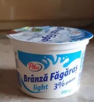 Mängden socker i Branza fagaras