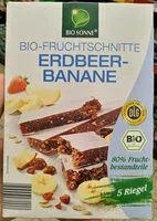 Mängden socker i Fruchtschnitte Erdebeer-Banane