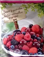 Mängden socker i Berry mix with sour cherries