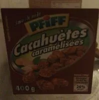 Mängden socker i Cacahuètes caramélisées