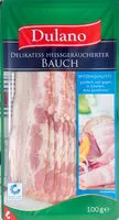 Mängden socker i Delikatess heißgeräucherter Bauch