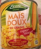 Mängden socker i Mais doux en grain