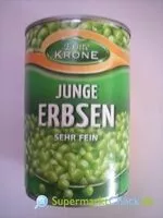 Mängden socker i Junge Erbsen