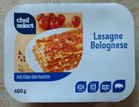 Mängden socker i Lasagne Bolognese mit Käse überbacken