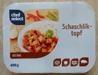 Mängden socker i Schaschliktopf mit Reis