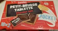Mängden socker i Petit-beurre tablette chocolat noir
