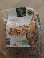Mängden socker i Muesli bio orange et amande