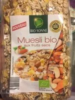 Mängden socker i Muesli bio aux fruits secs