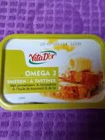 Mängden socker i Vita D'or Minarine oméga 3