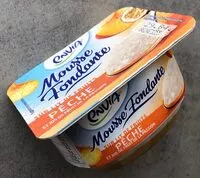 Mängden socker i Mousse Fondante sur lit de fruits pêche et jus de fruit de la passion