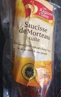 Mängden socker i Saucisse de Morteau cuite