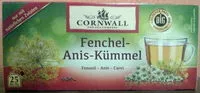 Mängden socker i Cornwall Fenchel-Anis-Kümmel