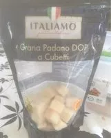 Mängden socker i Grana Padano Dop a cubetti
