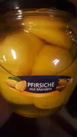 Mängden socker i Pfirsiche mit Mandeln