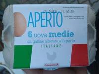 Mängden socker i 6 uova medie da galline allevate all'aperto