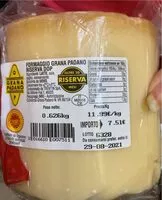 Mängden socker i Grana padano