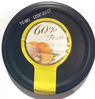 Mängden socker i Fruchtgenuss, 60% Frucht, Orange-Ingwer