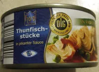 Mängden socker i Thunfischstücke in pikanter Sauce