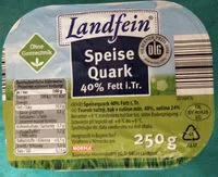 Mängden socker i Quark 40% Fett