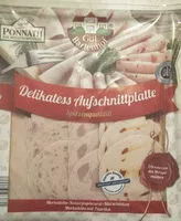 Mängden socker i Delikatess Aufschnittplatte