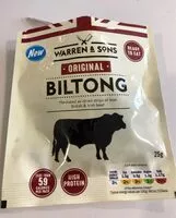 Mängden socker i Biltong Original