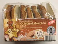 Mängden socker i Goldora Feine Nürnberger Oblaten-Lebkuchen, natur