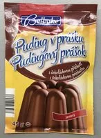 Mängden socker i Puding v prášku s čokoládovou příchutí