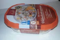 Mängden socker i Hähnchenbrustsalat mit Früchten