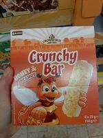 Mängden socker i Crunchy bar Honey & Peanut