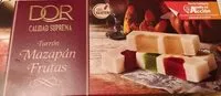 Mängden socker i Turrón mazapán frutas