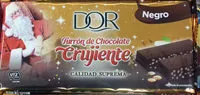 Mängden socker i Turrón de chocolate negro crujiente