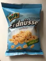 Mängden socker i Erdnüsse Geröstet, Ohne Salz