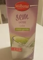 Mängden socker i Leite Sem Lactose meio gordo