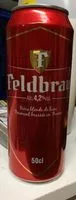 Mängden socker i Feldbrau bière blonde