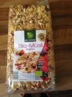 Mängden socker i Muesli bio aux 4 fruits rouges