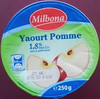 Mängden socker i Yaourt Pomme