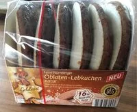 Mängden socker i Oblaten-Lebkuchen natur