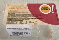 Mängden socker i Mini donut sucré