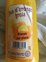 Mängden socker i Jus d’orange frais