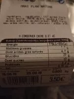 Mängden socker i Flan nature