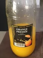 Mängden socker i Jus oranges pressees